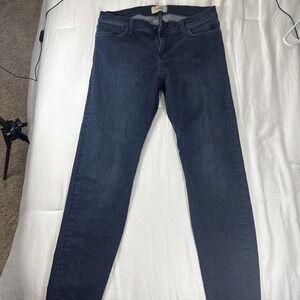 Baldwin Jeans Womens 32 Blue Dark Wash Sophia Stretch Denim Mid Rise Skinny NICE